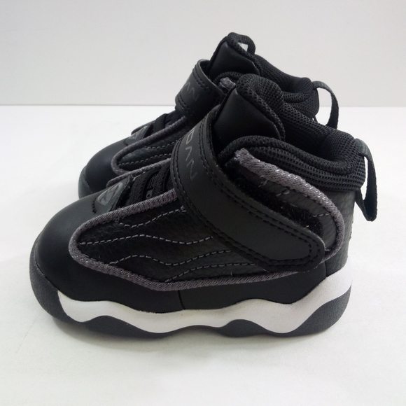 Jordan Pro Strong Baby & Toddler 4C Black White Basketball Shoes DC7910-002 - Picture 3 of 8